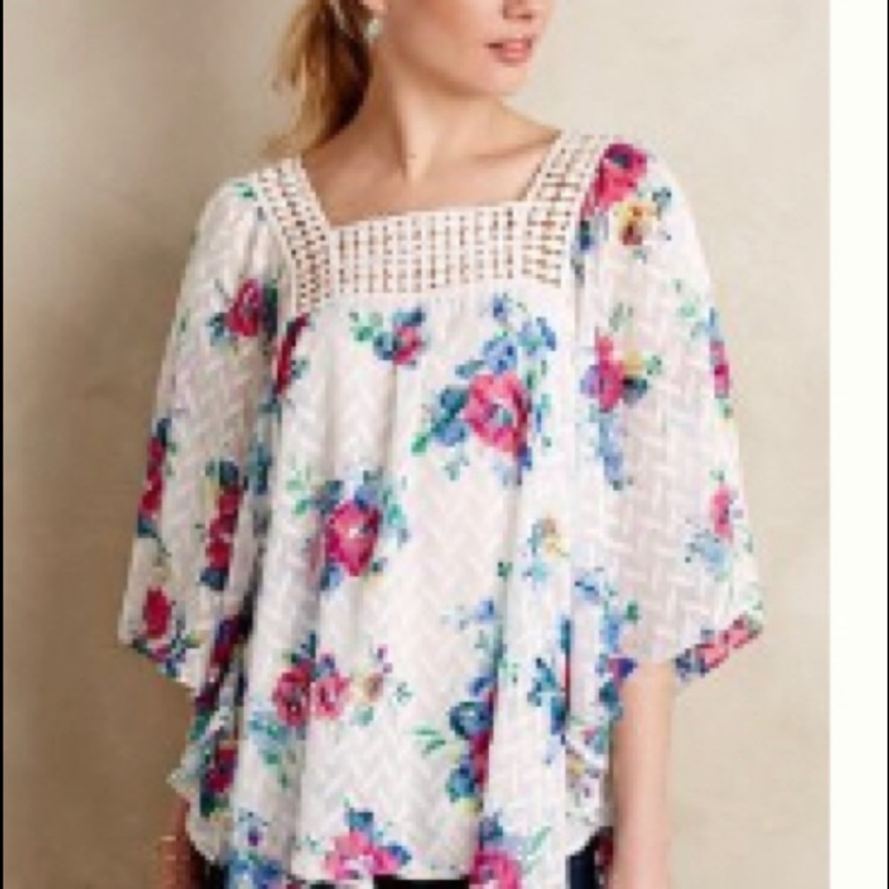 Anthropologie, NWT, Treillage Kimono Blouse